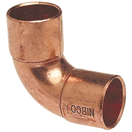 5/8 In. Copper Fitting Cup X Cup 90 Degree Intermediate Radius Elbow Fitting